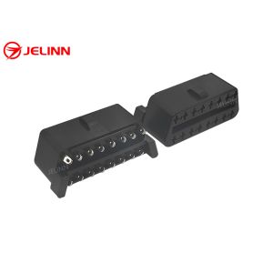 16 Pin J1962 OBD2 OBDII Female Connector with Straight Pins at The Back
