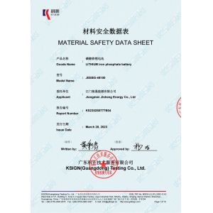 Jiangmen Jeeseng Energy Co., Ltd. Certifications