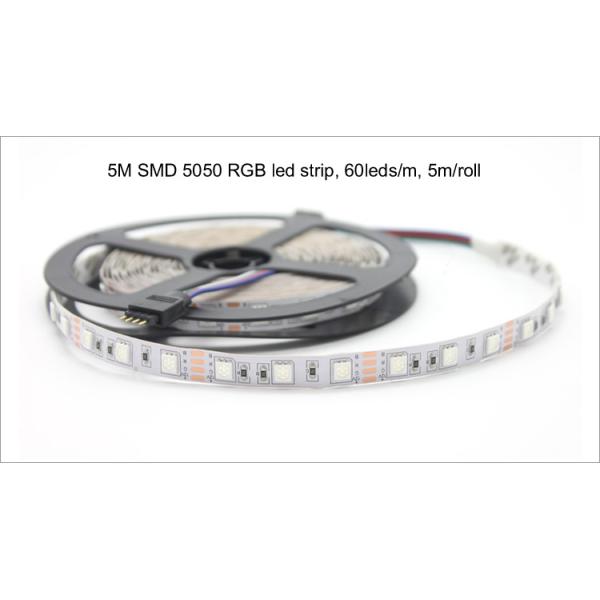 SAA Waterproof SMD 5050 Rgb Led Strip Light 5m 12v 24v 14.4 Watt