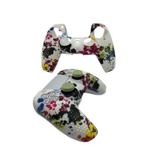 China Non Slip Factory Custom Soft Skins Cover Protector Case Silicone Gel Camouflage Rubber Material For Ps5 on sale