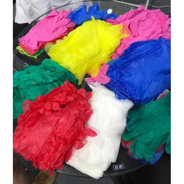 Quality 240mm Length Powder Free Non-Sterile Nitrile-Vinyl Blended Disposable Exam Gloves wholesale