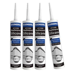 China Stainless Steel Weatherproof Silicone Sealant Adhesive For Glass Glazing Glue on sale