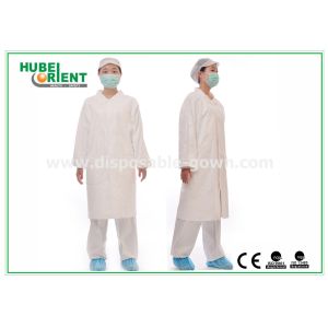 Tyvek Disposable Lab Coats With Korean Collar And Zip