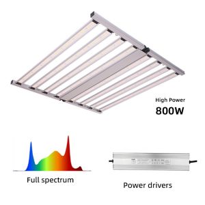 High PPF Full Spectrum 8 Bars 800W LED Grow Light CE ROHS FCC ETL DLC with