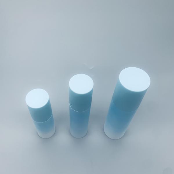 Quality Blue Plastic Cosmetic Airless Pump Bottles For Essential Oil wholesale