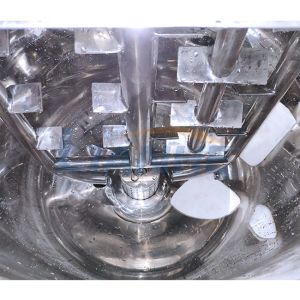 1.5KW Hand Sanitizer Production Equipment , 2 Jackets Homogenizer Mixer For