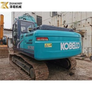 Original Design Used Kobelco SK 200 200-8 Blue Second Hand Excavator