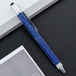 Multifunctional Metal Creative Ballpoint Pen Ruler Screwdriver Touch Screen