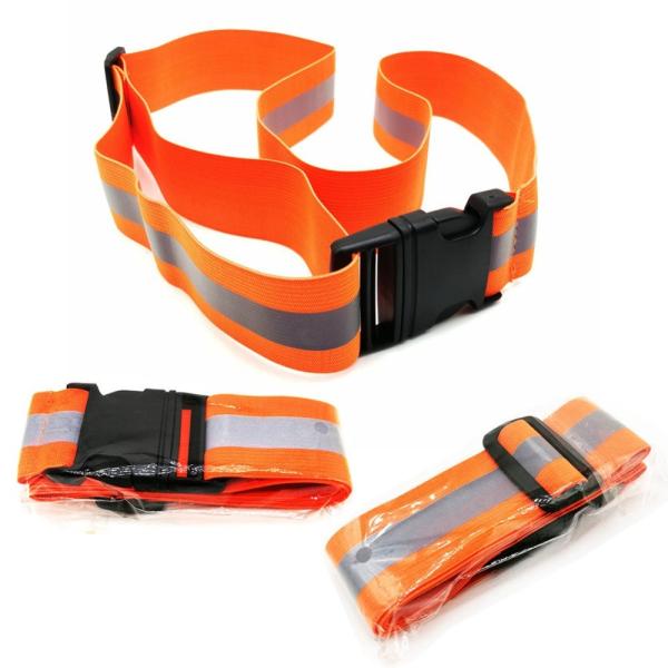 Quality Factory Customized Reflective Belts for Running High Visible Night Safety Gear Waist Adjustable Elastic Safety Reflective Belt wholesale