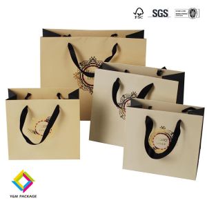 Cheap Gift Custom Printed Perfume Candle Packaging Bag With Handle for sale