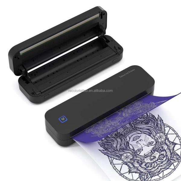 Quality Wireless Tattoo Transfer Stencil Printer A4 Thermal Copier Machine Plastic Compatible with Smartphone and PC wholesale