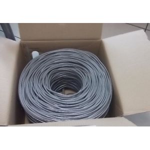 UTP CAT5E Network Cable Copper Clad Aluminum with PVC Jacket for Fast Ethernet