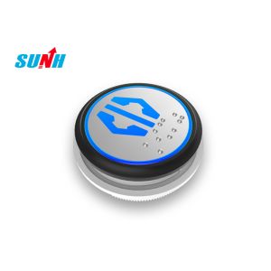 Elevator Braille Lift Call Button Round With Stainless Steel Frame