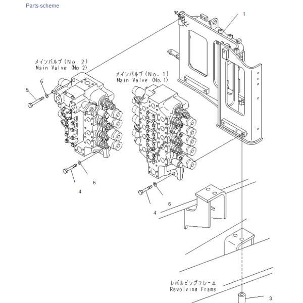 Quality Komatsu Main Valve PC1250SP-7 21N-62-37112 01011-82420 17M-54-25570 Fix Excavator Control Valve Leaking wholesale