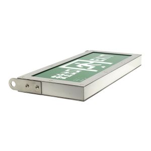 Stainless Right Non Illuminated Emergency LED Exit Light 3 Watt 6500K