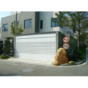 China See Through Punched Ventilation Aluminum Roller Shutter Door with 80mm Profile Height for Commercial Use on sale