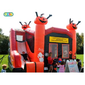 Cool Playhouse Inflatable Bounce House Combo Castle With Slide For Kids And
