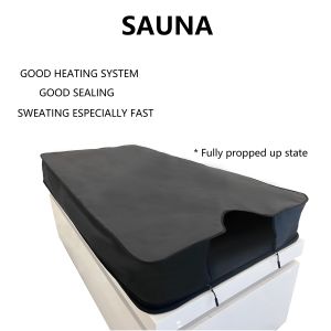 Black Negative Ion Balls Far Infrared Sauna Mat with 12 Pieces Photon Lights for