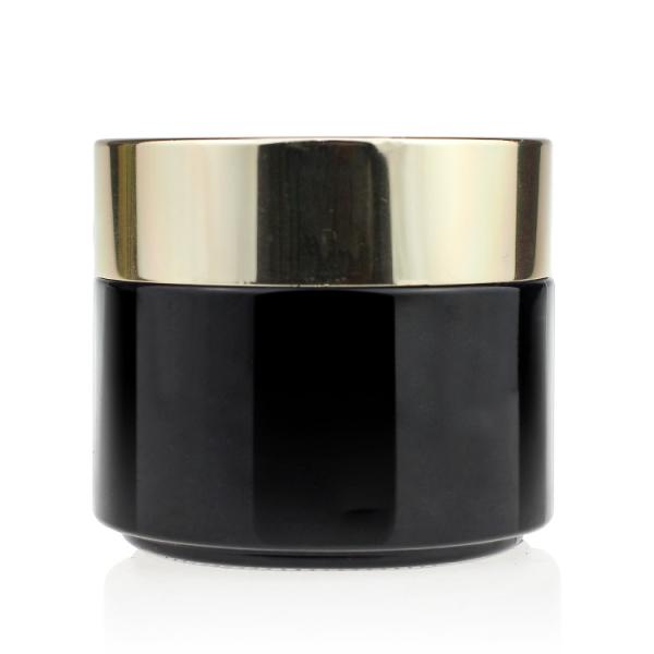 Quality Waterproof Recycled 100g Black Glass Cosmetic Jars Custom Printed Private wholesale