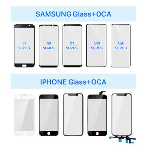 Ss Iphone X 7 OCA Glass Mobile Touch Screen Panel Frame