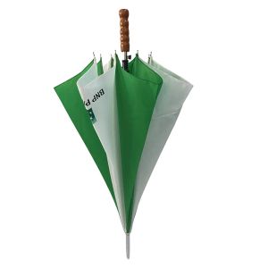 China Semi Automatic Straight Pongee Wooden Handle Umbrella 23''*8K on sale