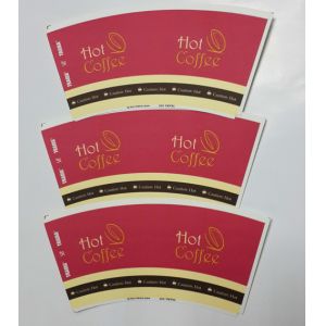 Colorful Custom Printed PE Coated Cup Paper Fan with Flexo or Offset Printing