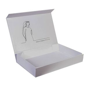 White Rigid Magnetic Gift Box CMYK Pantone Collapsible Paper Box