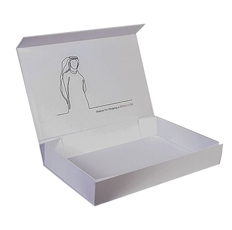 White Rigid Magnetic Gift Box CMYK Pantone Collapsible Paper Box