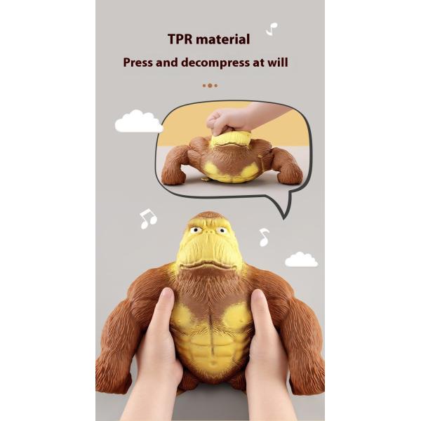 Children's Pinch Toy Gorilla Vent Pinch Slow Rebound Toy Decompression Sand Molding Soft Glue