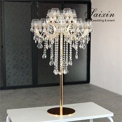 ZT-325 Gorgeous wedding table decoration crystal candle chandeliers