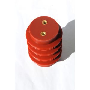 Red 10kV Epoxy Resin Support Medium Voltage Insulator 100X140mm OEM Service