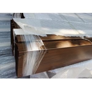 Metal Linear U aluminium Profile Screen Ceiling with various Wood Like Colours