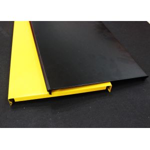 Unperforated Straight Edge Decorative Drop Ceiling Aluminium Strip , Width 100mm