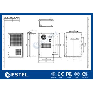 48VDC/220VAC Thermoelectric Cabinet Cooler (No External Enclosure), 300W Peltier
