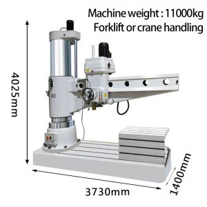Z3080 Radial Drilling Machine Large Deep Hole Heavy Duty Vertical Drilling