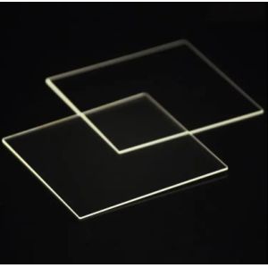 Density 6.91g/cm3 High Temperature Quartz Glass Plate For 1200 Degree Work