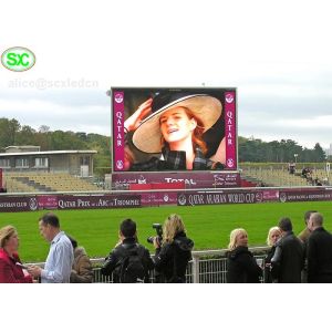 Cheap Outdoor Qatar P6 LED Stadium Advertising Boards High Color Uniformity Safe Maintenance for sale