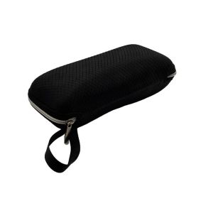 Black Customizable EVA Glasses Case , Hard Zippered Sunglass Case