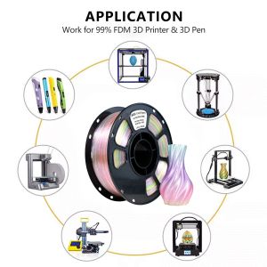 Iboss High Strength PLA+ Filament Glitter Rainow 3D Printing Filament ROHS