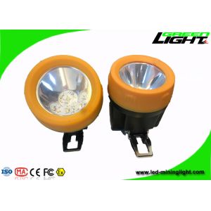 10000lux Rechargeable Led Mining Cap Lamp 3.8Ah Battery Capacity With USB
