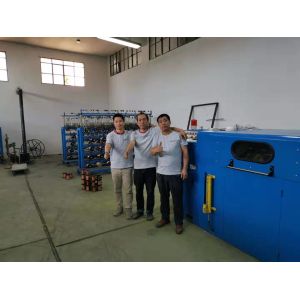 Electric Double Twist Wire Stranding Machine 15HP Controlled Inverter