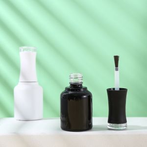 8ML 10ML 15ML Glass Bottle With Plating Window Cap for Gel Nail Polish Base