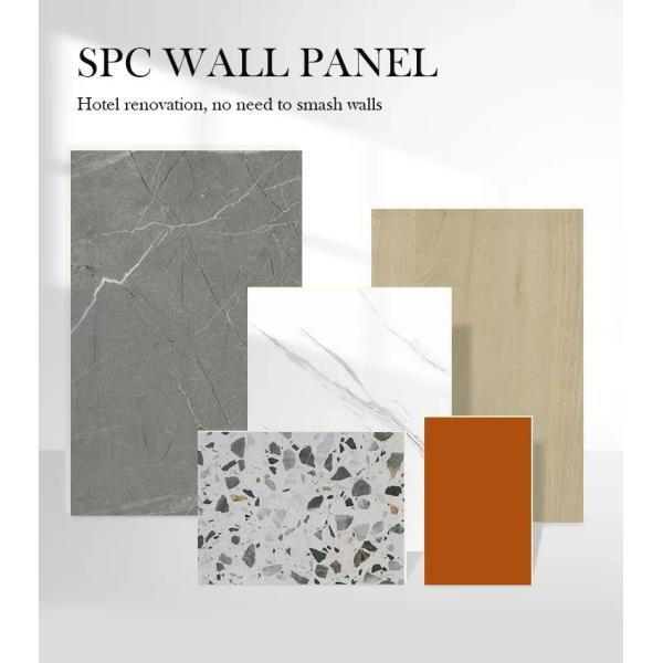 Water Resistance SPC Wall Panels Stone Plastic Composite Eco-Friendly Interior Home Decoration Plastic Panels For Bathroom And Shower