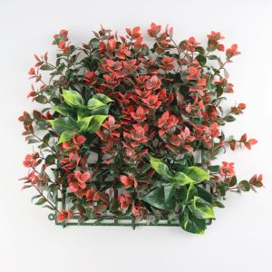 Cheap Decoration Artificial Greenery Encrypted Plastic Flower Wall For Home Decoration for sale