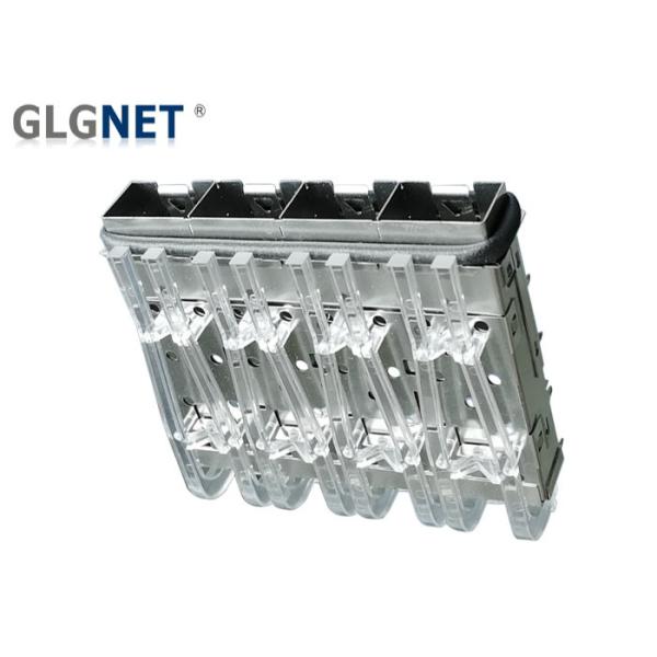 Quality Custom 4 Ports Ganged Qsfp28 Cage Press Fit Mount SFP Plus Cages 2.05 Mm wholesale