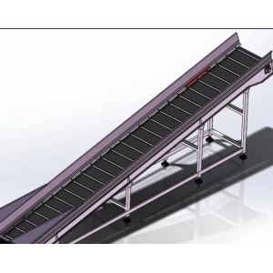 Customizable Speed PVC or PU Belt Conveyor with Adjustable Height
