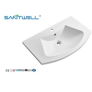 China Special Models New Design SWS800-2 Sanitary Ware Artificial Stone Basins Unique Shape Glossy White Washing Hand Basins on sale