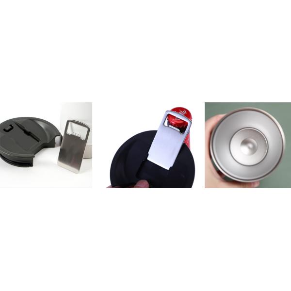 FDA 16oz Double Wall Stainless Steel Beer Mug With Bottle Opener