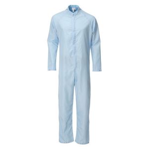 China Disposable Cleanroom Coverall Anti Static Workwear Clothing Polypropylene Double Zipper on sale