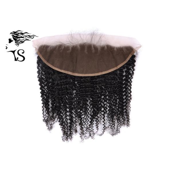 Quality Swiss Lace Frontal Closure Free Style , Kinky Curly Unprocessed Human Hair Lace Frontal wholesale